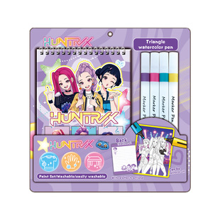 kpop猎魔女团儿童涂色画本套装益智填色涂鸦本启蒙水彩画玩具礼物