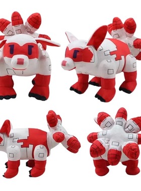 roblox方块红白狐狸毛绒玩具grow a graden种植花园动物玩偶公仔