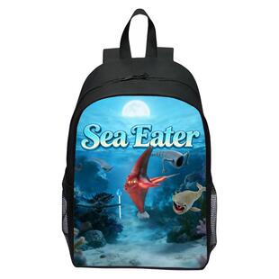 深海迷航游戏周边印花书包Sea Eater食海者海怪学生卡通双肩背包
