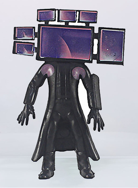 新款泰坦电脑人六头手办公仔skbd toilet马桶人监控人电视人摆件