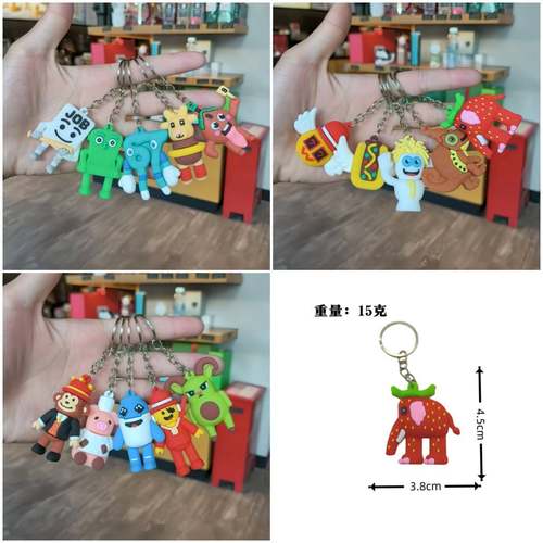 跨境爆款窃取脑腐游戏钥匙扣周边公仔玩偶盲盒包包挂件九号房子