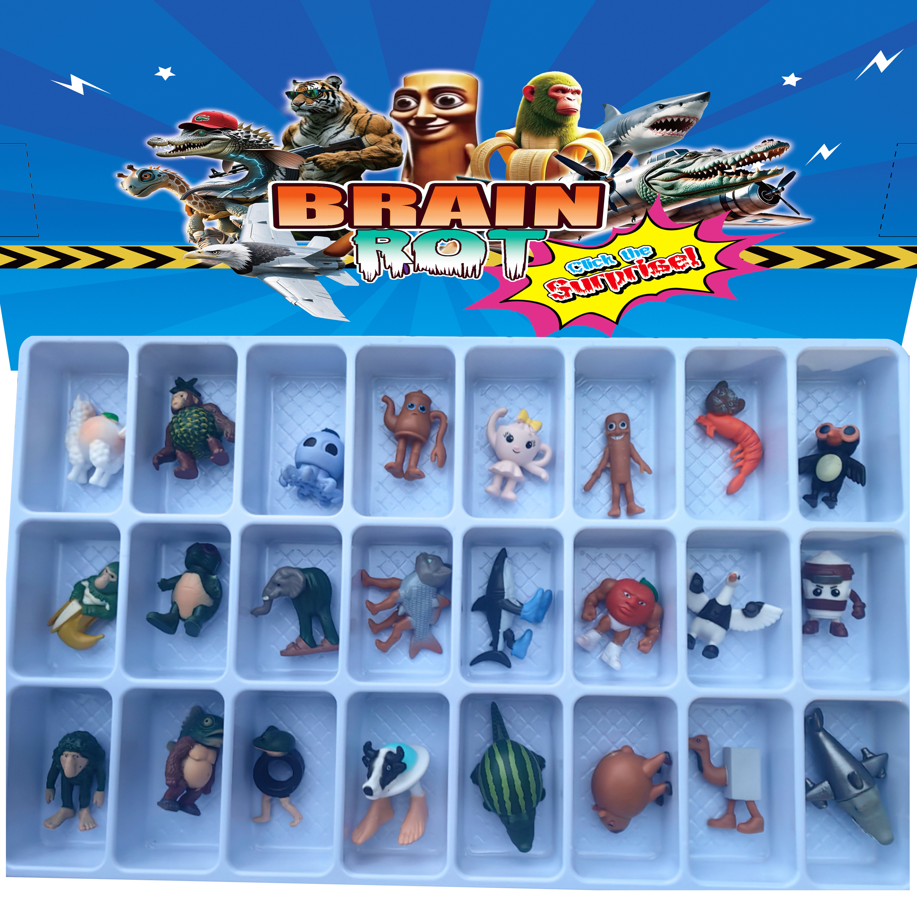 24款ai山海经多人物大全套惊喜盲盒洞洞乐儿童礼物公仔手办拆拆乐