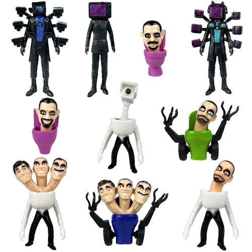 Туалетные люди и титан монитор игрушек куклы Swibidi Toilal Prof Dofpics and Colls