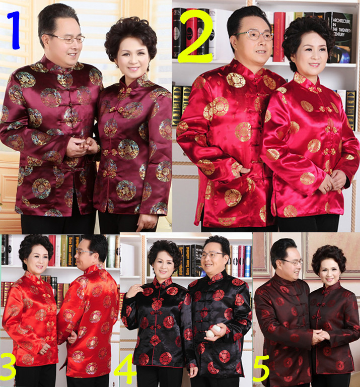唐装中老年男士服装外套棉袄