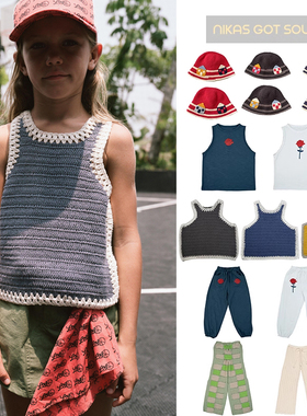 6Z Little nikas got soul SS25春夏纯手工针织背心长裤帽子