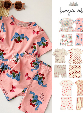 65Z 补Little现货丹麦 Konges Slojd SS25春夏女宝短袖上衣打底裤