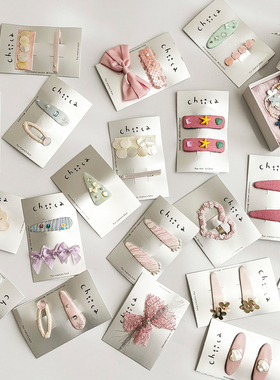 新品补Little家 Chiica SS26女宝原创手工派对系列可爱百搭发夹