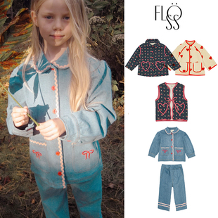 3件5折Little家现货丹麦floess 马甲保暖 FW25秋冬女宝宝外套长裤