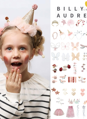 little现货 Billy Audrey SS25女宝蝴蝶翅膀发夹箍魔法棒斗篷