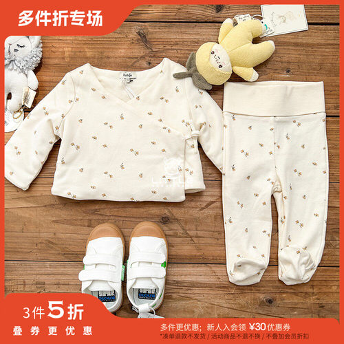 3件5折Little现货法国natalys FW24新生儿宝宝连体棉衣厚外出服