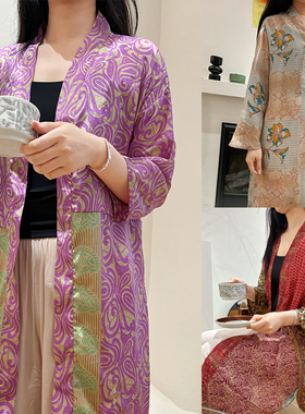 65Z Little现货 丹麦 Sissel Edelbo SS25成人妈妈真丝睡袍连衣裙