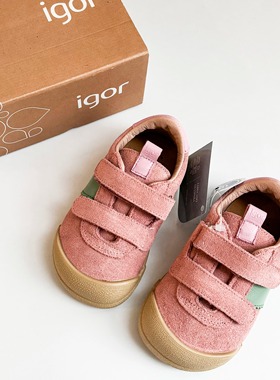 7Z Little现货 西班牙IGOR FW25秋冬儿童双粘扣运动鞋休闲鞋