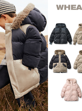 7Z Little现货 丹麦WHEAT FW25秋冬儿童加厚灯芯绒棉服