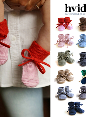 7Z Little现货 比利时HVID FW25秋冬宝宝新生儿羊毛脚套袜套保暖