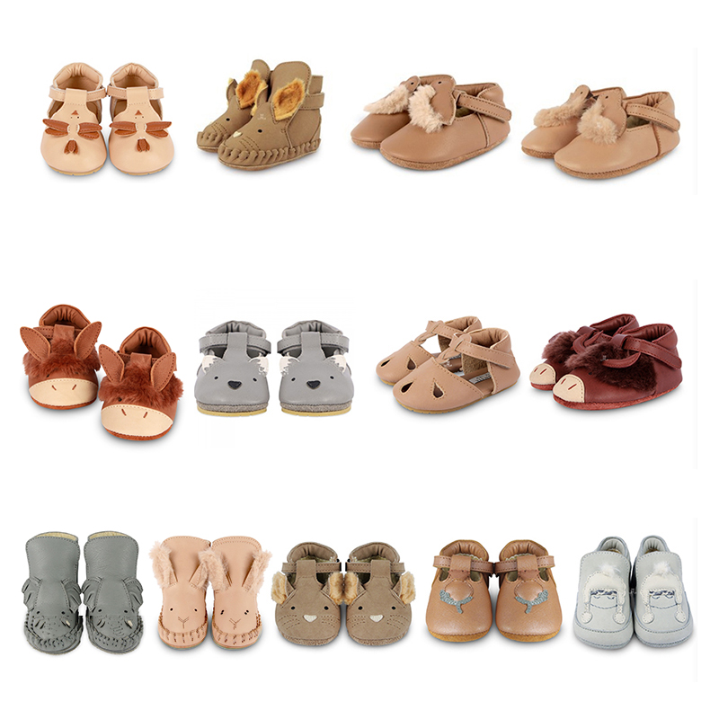 donsje荷兰动物真皮学步鞋现货