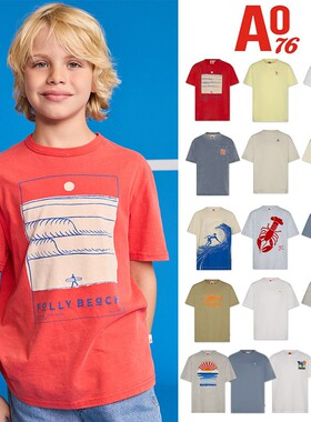 Little现货 比利时AO76 SS26春夏中性男生短袖T恤短裤