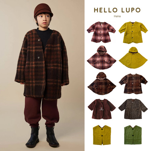 中长款秋冬羊毛儿童大衣little