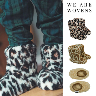 Little FW25秋冬儿童羊毛脚套室内鞋 wovens 软底保暖 are