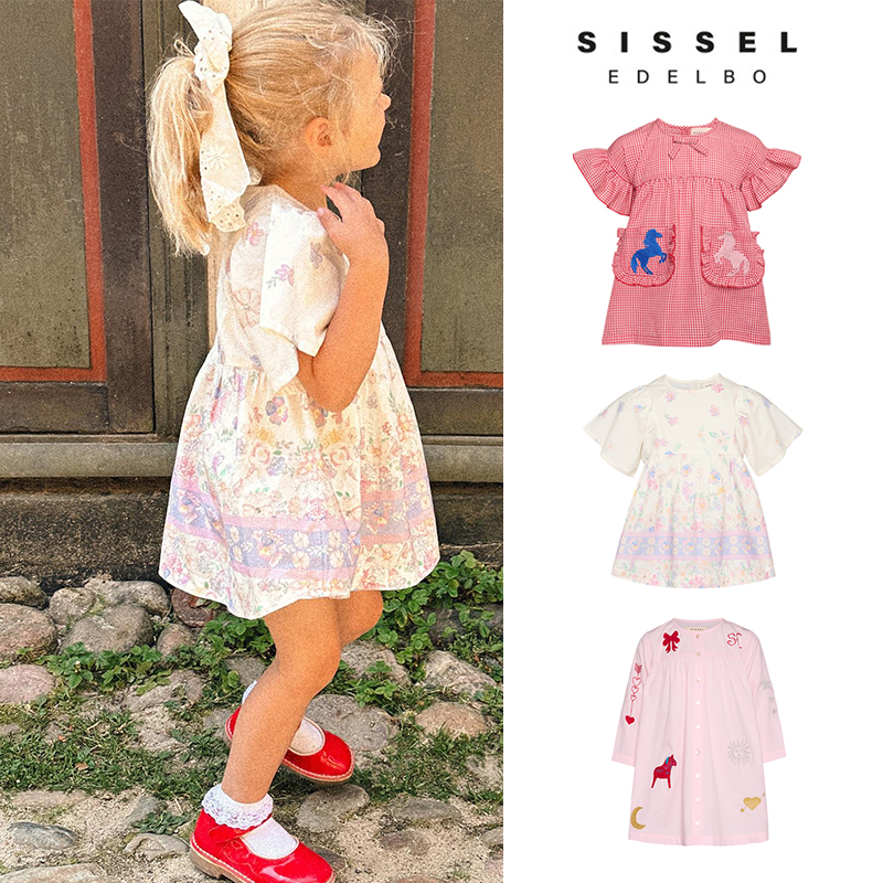 72Z Little现货丹麦Sissel Edelbo SS25春夏女宝小马连衣裙公主裙