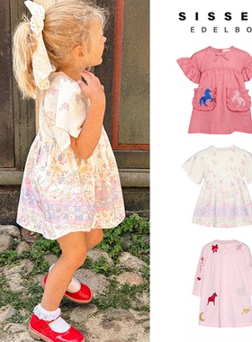 6Z Little现货丹麦Sissel Edelbo SS25女宝小马连衣裙公主裙