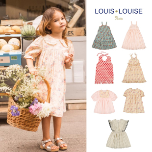 SS25儿童女宝印花连衣裙吊带裙 louise little法国Louis