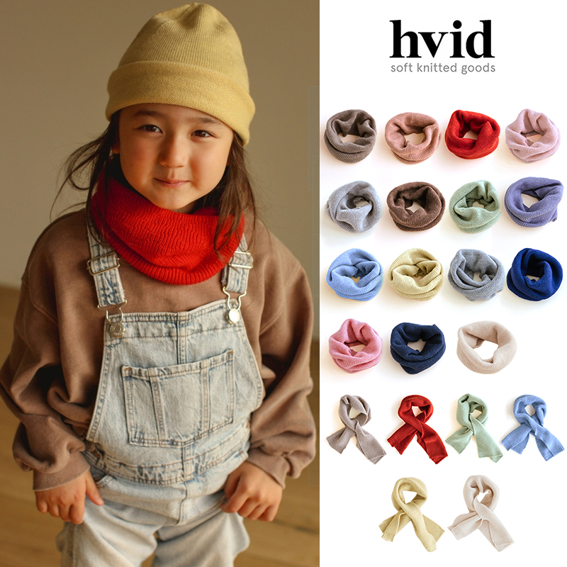 little现货 比利时HVID FW25秋冬儿童婴幼儿针织羊毛围巾围脖