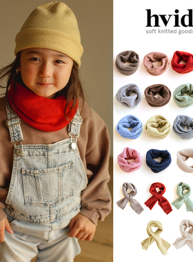 85Z Little现货 比利时HVID FW25秋冬儿童婴幼儿针织羊毛围巾围脖
