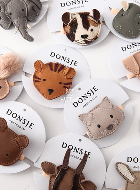 3件4折 Little家现货荷兰Donsje 女宝宝动物系发夹头绳发饰包包