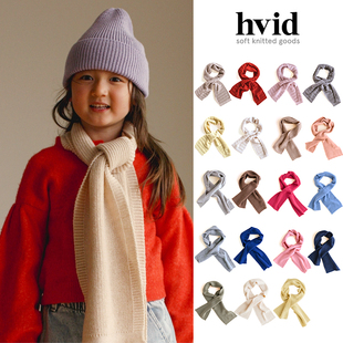 FW25秋冬儿童婴幼儿针织羊毛围巾 比利时HVID 85Z Little家现货