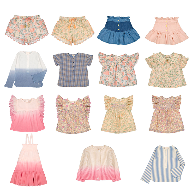 54 法国Louis louise春夏秒杀合集SS24女宝短袖衬衫连衣裙短裤