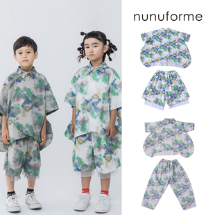 T恤短长裤 领短袖 SS25春夏超薄衬衫 Little家现货日本nunuforme