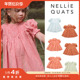 Quats Little家英国Nellie SS24春夏女宝宝亚麻碎花连衣裙