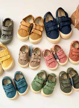 7Z 新款补Little现货西班牙IGOR SS25儿童宝宝双魔术贴帆布鞋入园