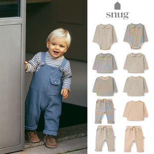 T恤包屁衣上衣裤 FW25儿童条纹长袖 加绒 Little现货葡萄牙snug 85Z