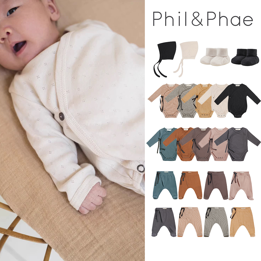 9ZLittle荷兰Phil phae FW23新生儿纯色胎帽包屁衣哈伦裤脚套 童装/婴儿装/亲子装 毛衣/针织衫 原图主图