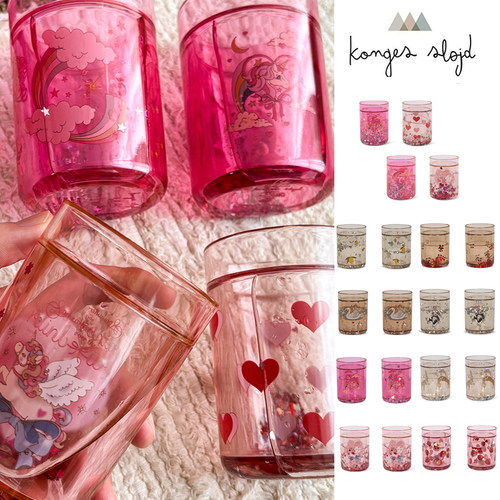 9Z Little现货 丹麦konges slojd FW25儿童透明闪片水杯大容量