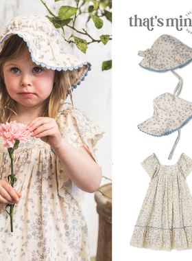 6Z Little现货 丹麦 thatsmine SS25女宝连衣裙碎花裙遮阳帽