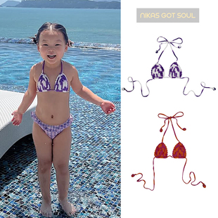 SS25春夏纯手工钩织女宝宝比基尼 soul Little现货nikas got