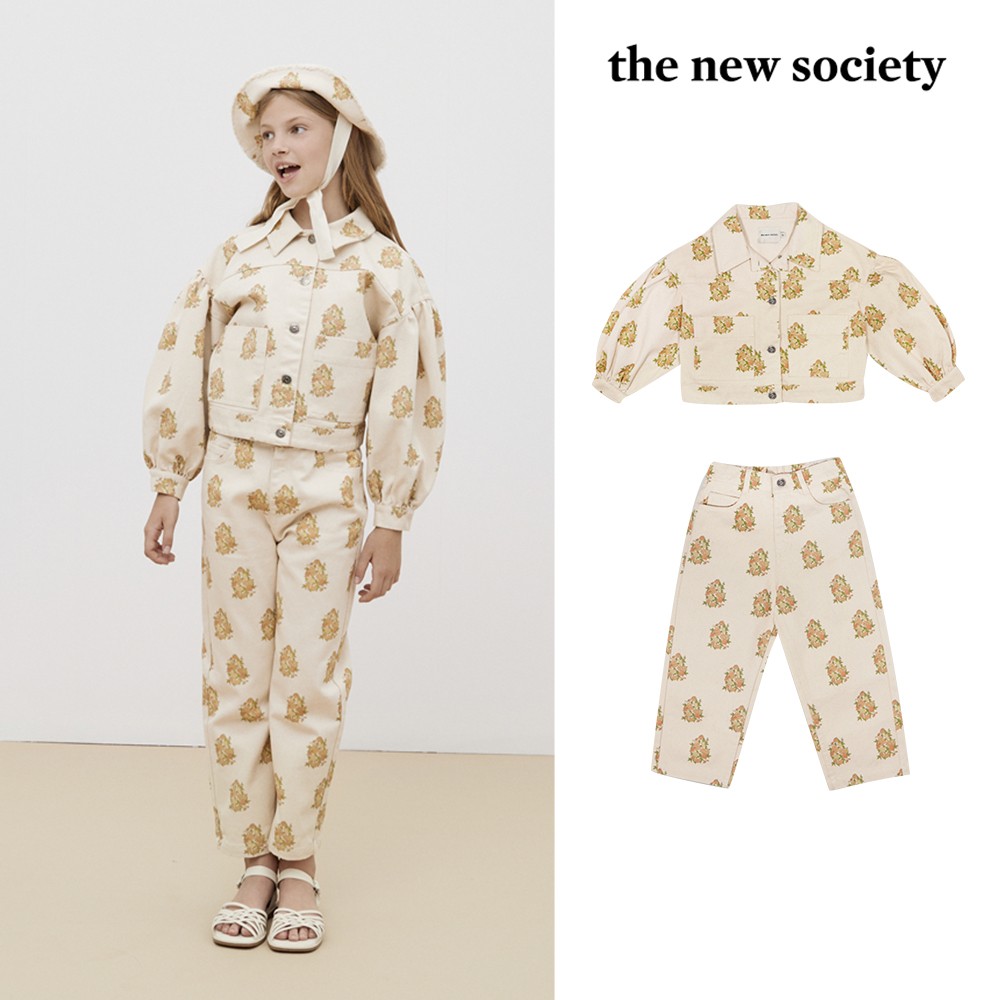 33 Little家 the new society SS23春夏儿童印花夹克外套裤子