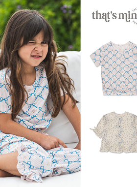 6Z 现货Little丹麦 thatsmine SS25女宝碎花上衣短裤长裤套装