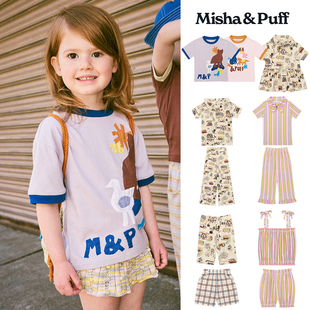 Little现货 Misha Puff SS26春夏儿童短袖T恤吊带短裤长裤