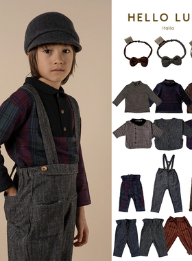 6Z Little家现货 意大利 hello lupo FW24 男童上衣背带裤长裤