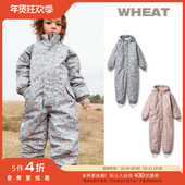 5件4折 Little现货丹麦WHEAT FW25儿童防水防风滑雪服连体服