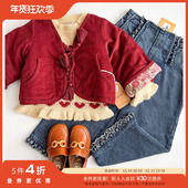 印度YOBABYONLINE 5件4折 Little FW25儿童双面穿灯芯绒夹克外套