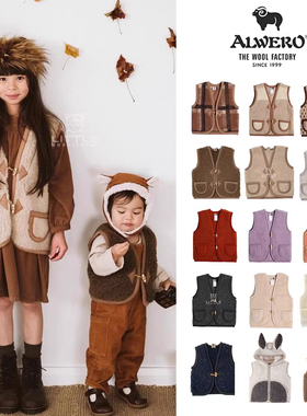 75Z little家 波兰 alwero FW25秋冬儿童ins马甲羊毛背心马甲斗篷