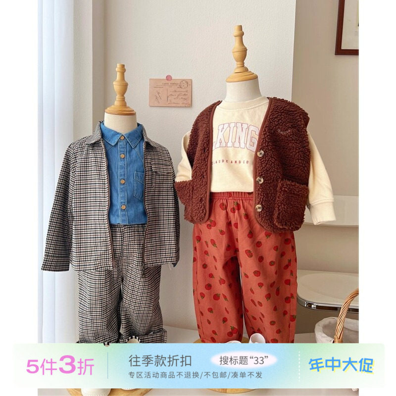 33 Little现货菲律宾gingersnaps FW24秋冬男宝外套上衣裤子图片