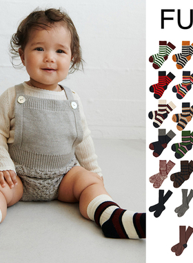 7Z Little现货 丹麦FUB FW25秋冬儿童婴幼儿短袜膝盖袜中筒袜