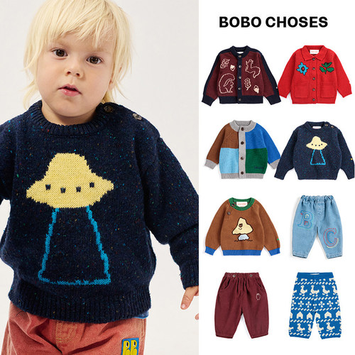 Little现货 西班牙bobo choses FW26秋冬幼童宝宝开衫毛衣长裤