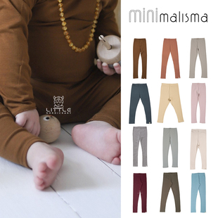 5件3折不换退丹麦Minimalisma 有机棉 FW22新生儿儿童宝宝柔软长裤