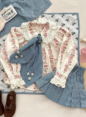 5Z Little 现货 法国bonjour FW24女宝刺绣上衣毛衣双面马甲裤子